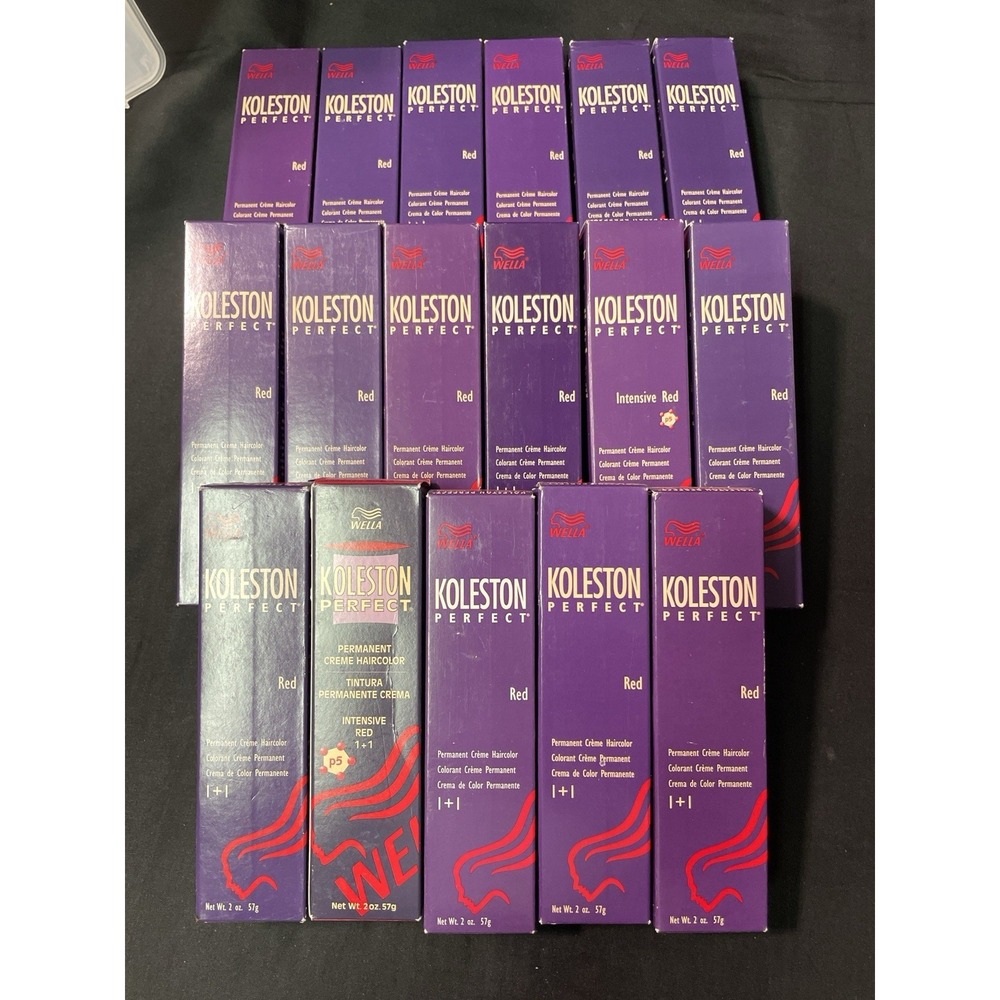 17x Wella Koleston Perfect Hair Color Lot Mixed Red Copper Shades 2oz